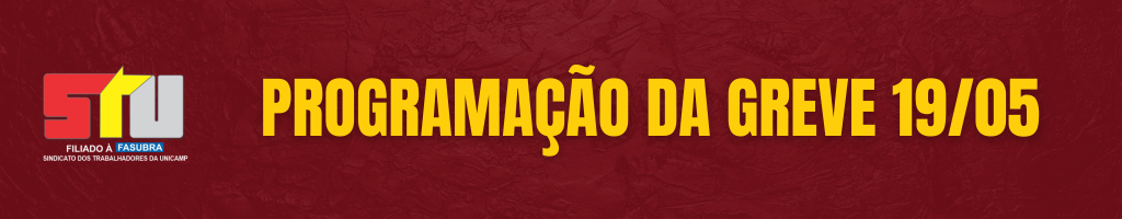 PROGRAMAÇÃO DA GREVE 19/05
