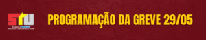 PROGRAMAÇÃO DA GREVE 29/05/2026