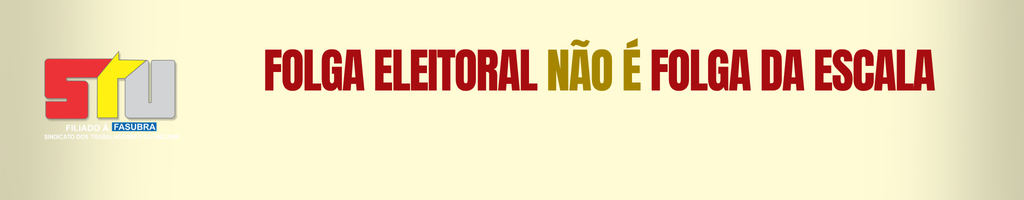 Folga Eleitoral não é Folga da Escala